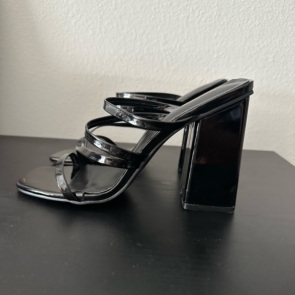 Black Heel Mules - Picture 2 of 4